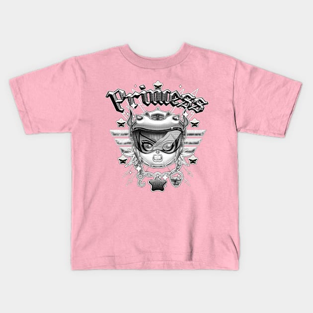 princes cycle Kids T-Shirt by sambukino